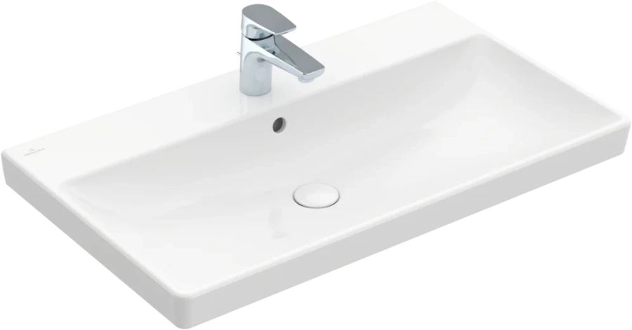 Раковина Villeroy & Boch Avento 80 см альпийский белый 41568001 (детальная фотография)