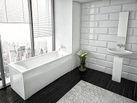 Ванна акриловая Акватек Альфа 140x70 см слив справа