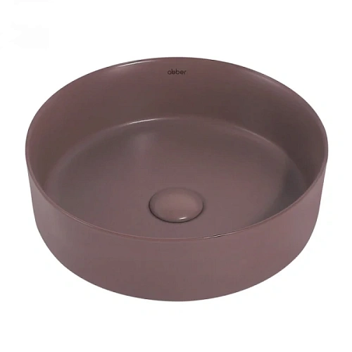 Раковина Abber Bequem 36 см коричневая матовая - фото 9