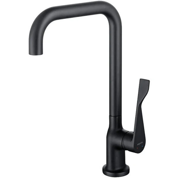 Смеситель для кухни Акватек Вега черный AQ1083MB (детальная фотография)