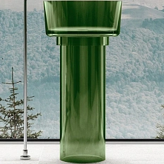 Раковина напольная Abber Kristall 45 см зеленая