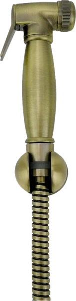 Гигиеническая лейка с держателем и шлангом Lemark бронза LM8087B (детальная фотография)