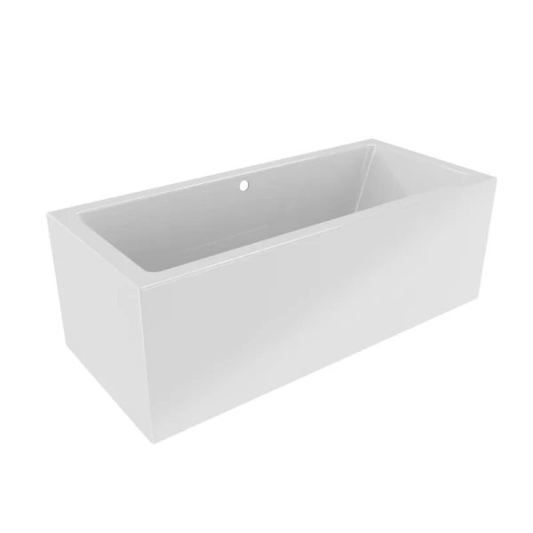Акриловая ванна Riho Rething Cubic Fall Plug & Play, B104023005/B104022005, 160 x 70 см, панели слева/справа, наполнение через перелив, цвет белый (детальная фотография), современныe, hi-tech