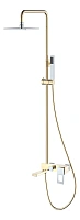 Душевая стойка Boheme Q золото/хром