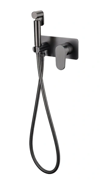 Гигиенический душ со смесителем Boheme Spectre gunmetal 457-Gm (детальная фотография)