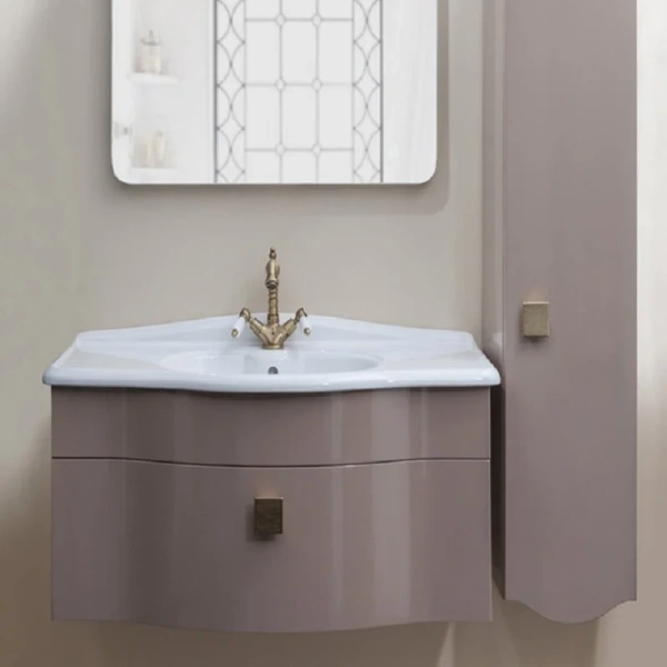 Шкаф-пенал подвесной Caprigo Nokturn 30 см капучино, правый 1350R-TP019 (детальная фотография), в наличии