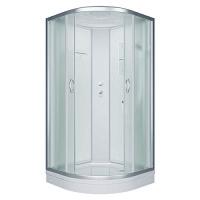 Душевая кабина Erlit Comfort 90х90 см белая задняя стенка