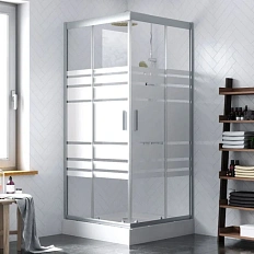 Душевой уголок Am.Pm Tender 90x90 см профиль хром, стекло прозрачное