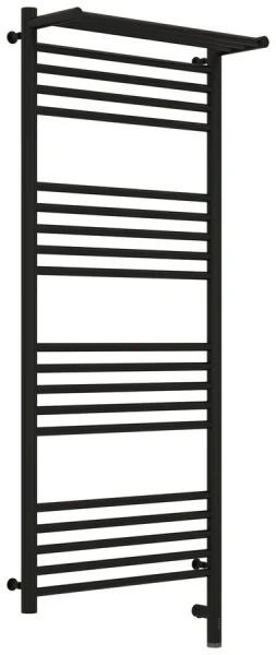 Полотенцесушитель электрический Сунержа Богема 3.0 50х120 см правый, черный матовый 31-5807-1250 (детальная фотография), электрические с наружной вилкой, электрические скрытого подключения, правое подключение