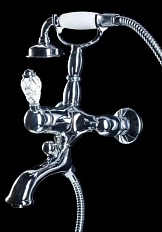 Смеситель для ванны Boheme Crystal с фиксированным изливом