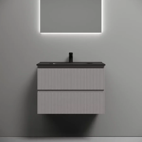 Тумба под раковину подвесная Sancos Snob T 70 см Doha Soft SNT70SM (детальная фотография), окрашенные