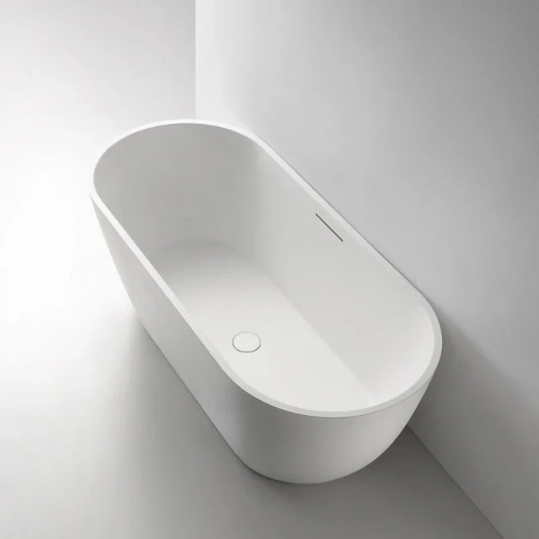 Ванна из искусственного камня Abber Frankfurt AM9941 170x75 см овальная (детальная фотография), отдельностоящие