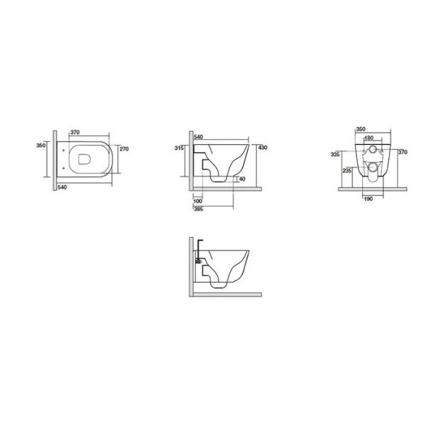 Унитаз подвесной Kerasan Tribeca nocciola mat 511481 (детальная фотография), подвесные, встраиваемые
