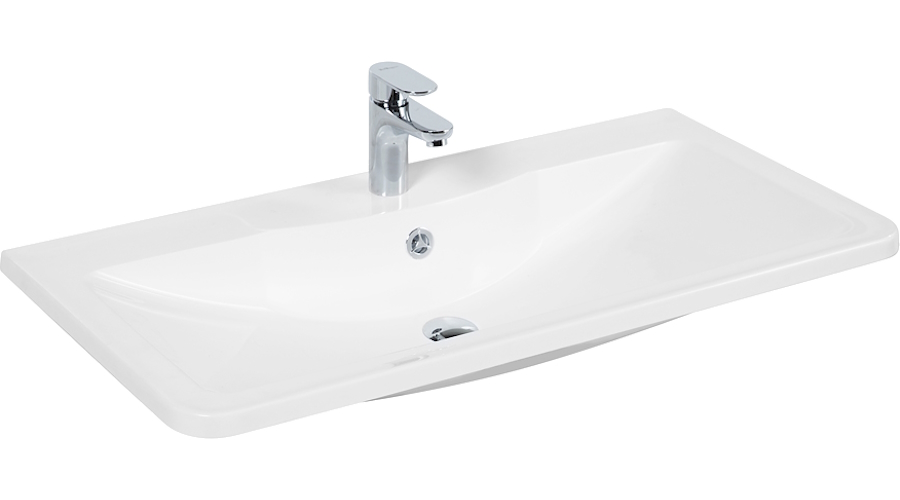 Раковина мебельная BelBagno 80 см из литьевого мрамора BB800/455-LV-MR-ALR (детальная фотография)