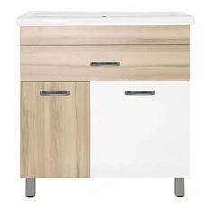 Тумба под раковину напольная Style Line Ориноко 80 см белая/ориноко