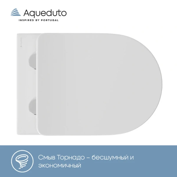 Унитаз подвесной Aqueduto CONE Plus белый глянцевый CONT0210 (детальная фотография), по запросу