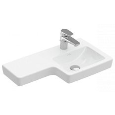 Раковина Villeroy & Boch Subway 2.0 63 см правая, цвет альпийский белый