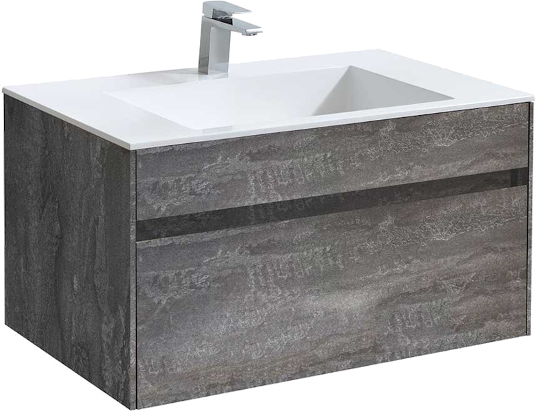 Тумба под раковину подвесная Vincea Chiara 79,2 см G.Stone VMC-2C800GS (детальная фотография)
