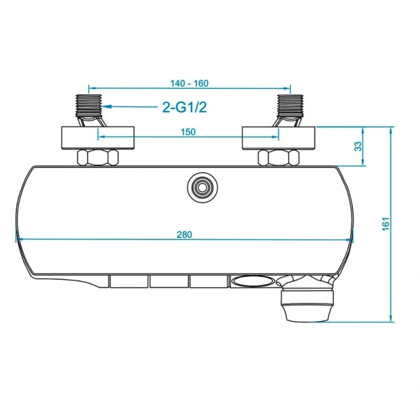 Душевая стойка RGW Shower Panels SP-33 хром 51140133-01 (детальная фотография), современные, hi-tech