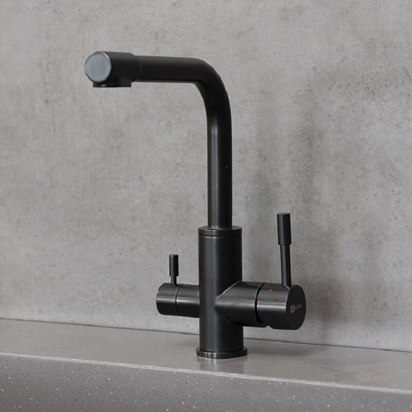 Смеситель для питьевой воды Lemark Expert черный матовый LM5061BL (детальная фотография), современные, hi-tech