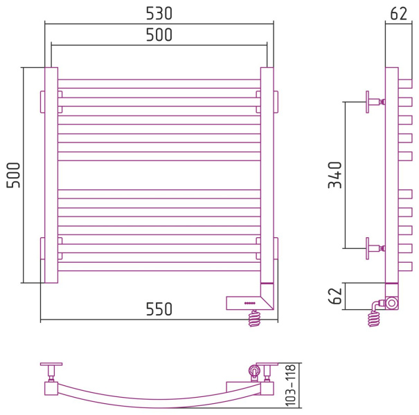 Схема (детальная фотография), лесенка, вертикальные