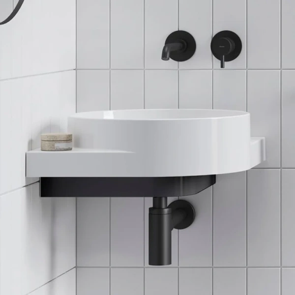 Раковина Ravak Yard 45 см без отверстия под смеситель XJX01045000 (детальная фотография), белые