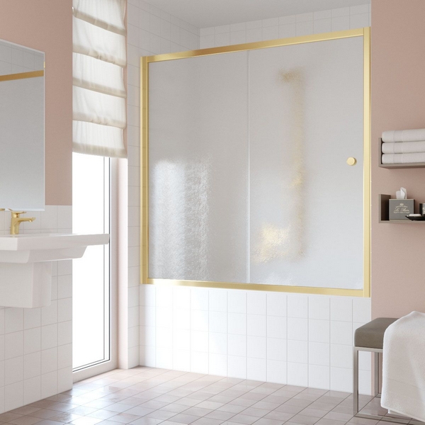 Душевая шторка на ванную стекло шиншилла Vegas-glass ZV 160 02 (детальная фотография), рифленые