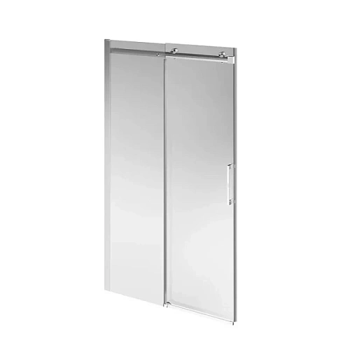 Душевая дверь в нишу Kerama Marazzi Cristallo 120 см профиль брашированный никель - фото 5