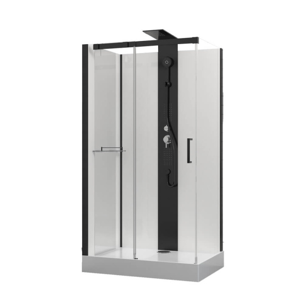 Душевая кабина Black&White Galaxy G8708 110x80 см с гидромассажем 8708000 (детальная фотография)