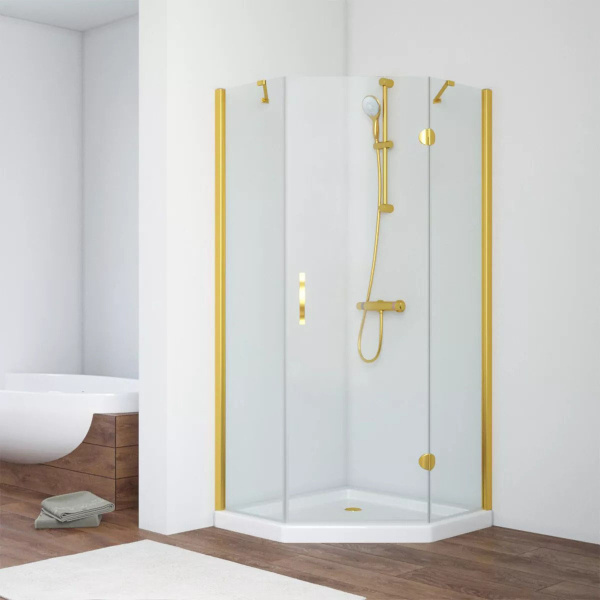 Душевой уголок Vegas-glass AFA-Pen 100 (детальная фотография), многоугольные