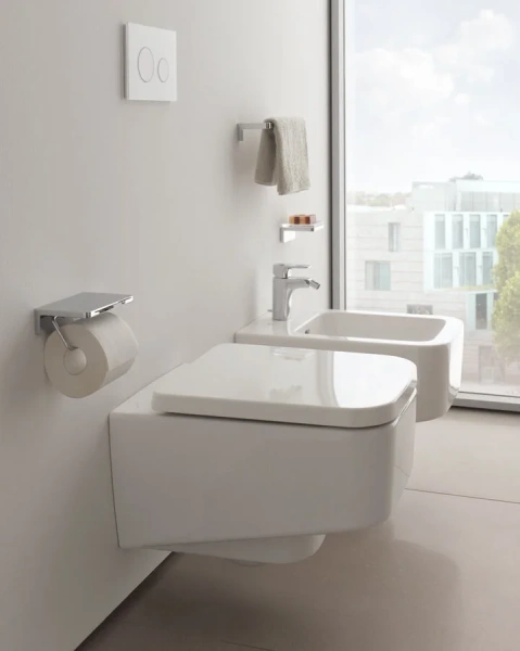 Унитаз подвесной Laufen Pro S скрытый ободок 8.2096.2.000.000.1 (детальная фотография), современные, hi-tech, прямоугольные