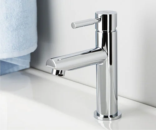 Смеситель для раковины WasserKRAFT Main хром 4104 (детальная фотография), из латуни, недорогие, округлая форма