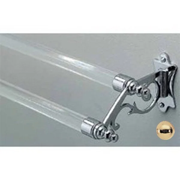 Полотенцедержатель для ванной двойной, цвет светлое золото, Devon&Devon Mayfair DD100IN (детальная фотография)