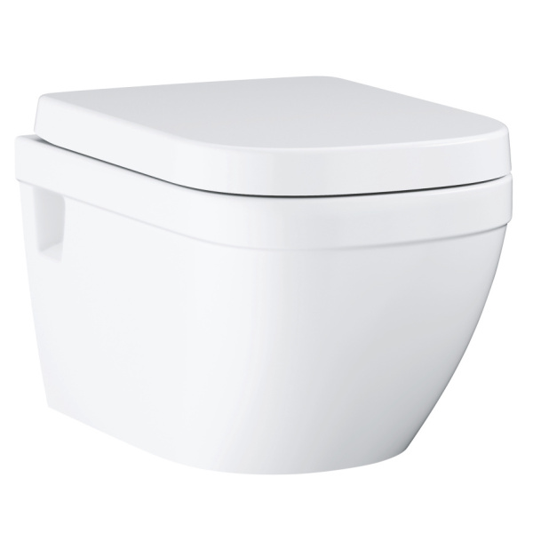 Унитаз подвесной Grohe Euro Ceramic с сиденьем с микролифтом 39703000 (детальная фотография)