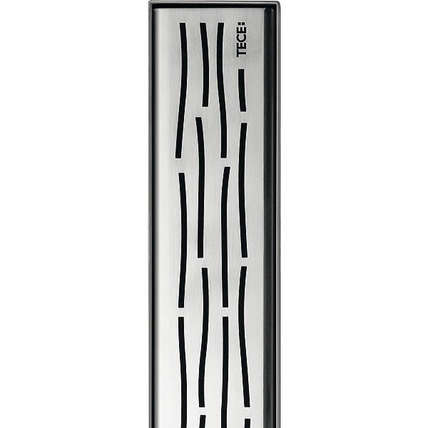 Решётка для слива из нержавеющей стали, 80 см, цвет матовый хром, Tece TECEdrainline organic 600861 (детальная фотография), в наличии