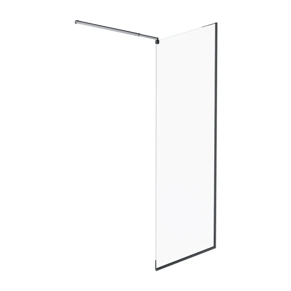 Душевая перегородка Am.Pm Func 80 см профиль черный W84WI-80-F1-BTE (детальная фотография)