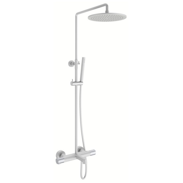 Душевая стойка ALTROBAGNO Intento 030424 белая матовая ALTROBAGNOIntento030424MW (детальная фотография)