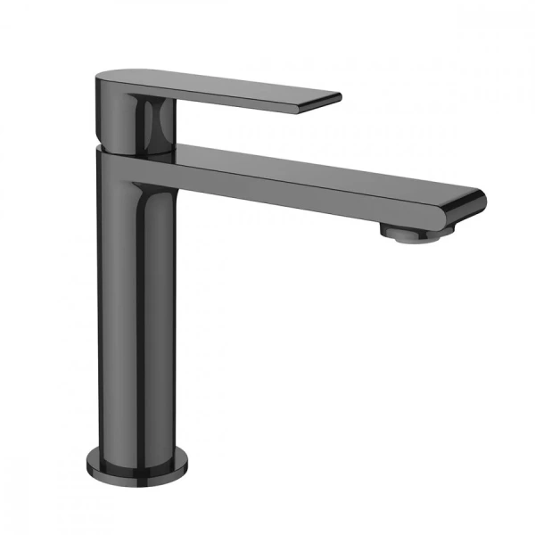 Смеситель для раковины Vincea Vogue однорычажный, вороненая сталь VBF-1V1GM (детальная фотография)