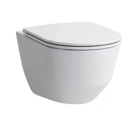 Унитаз подвесной Laufen Pro скрытый ободок без покрытия 8.2096.6.000.000.1 (детальная фотография)