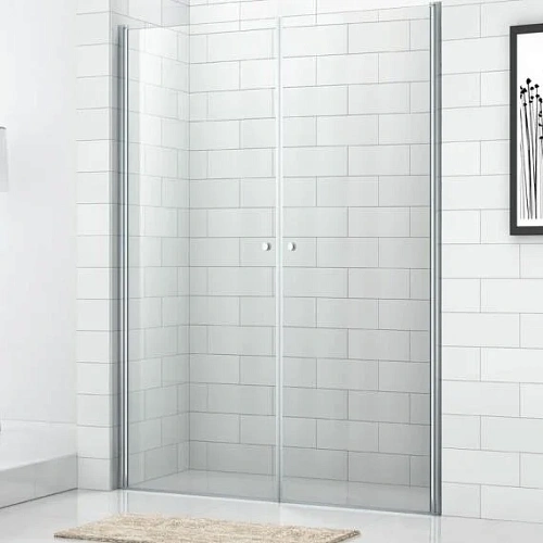 Душевая дверь в нишу Cezares Eco 80 см стекло прозрачное - фото 2