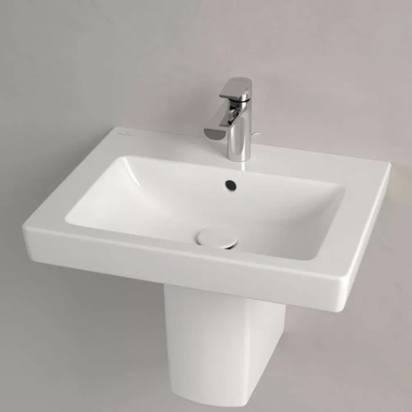 Раковина Villeroy & Boch Subway 2.0 55 см цвет альпийский белый White Alpin 71135501 (детальная фотография), белые