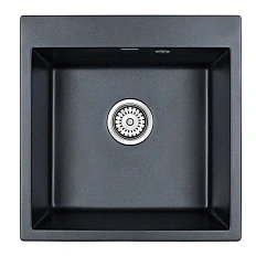 Мойка для кухни Paulmark Praktisch 51 см черный металлик