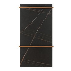Полотенцесушитель электрический Black&White Moon 40x80 см коричневый мрамор с золотом