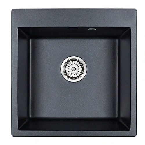 Мойка для кухни Paulmark Praktisch 51 см черный металлик - фото 3