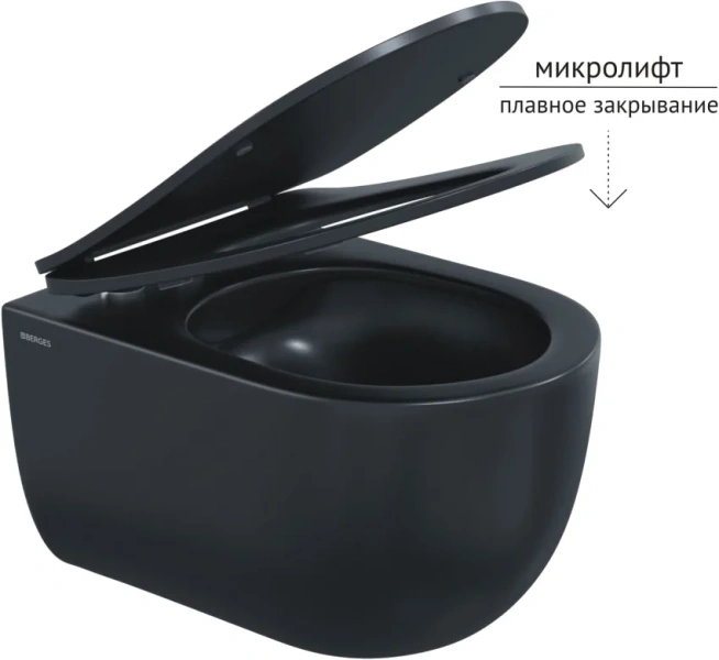 Унитаз подвесной BERGES Ventas безободковый 082136 (детальная фотография), подвесные, встраиваемые