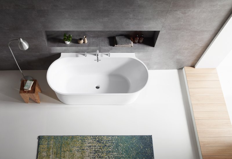 Ванна акриловая BelBagno 170х80 см пристенная белая BB409-1700-800 (детальная фотография), современныe, hi-tech