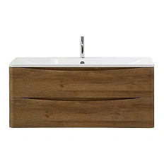 Тумба под раковину подвесная BelBagno Acqua 120 см я с двумя выкатными ящиками rovere rustico