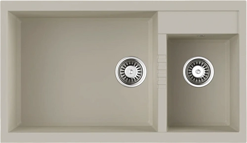 Мойка для кухни Omoikiri Tedori 86-2-LB-EV 86 см эверест - фото 3
