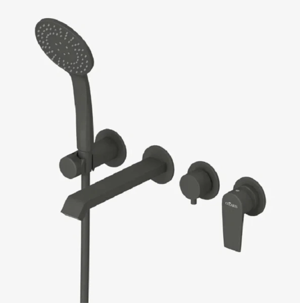 Смеситель для ванны Cezares Nautic черный матовый NAUTIC-VDM3-NOP (детальная фотография)