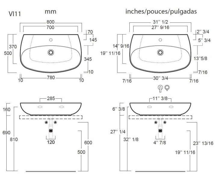 Схема (детальная фотография), 80 см